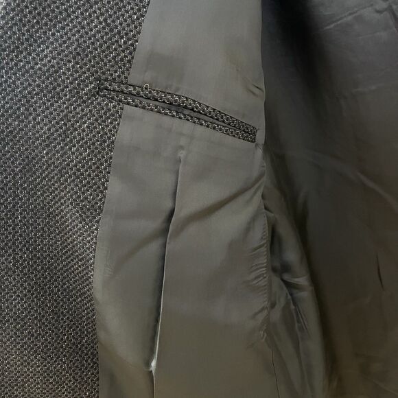 Zino Italian Regent Silk and Wool Sport Coat Blazer Two-Button Men's Size 44L - Picture 13 of 16